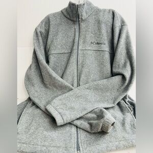Columbia Heather Gray Fleece Jacket